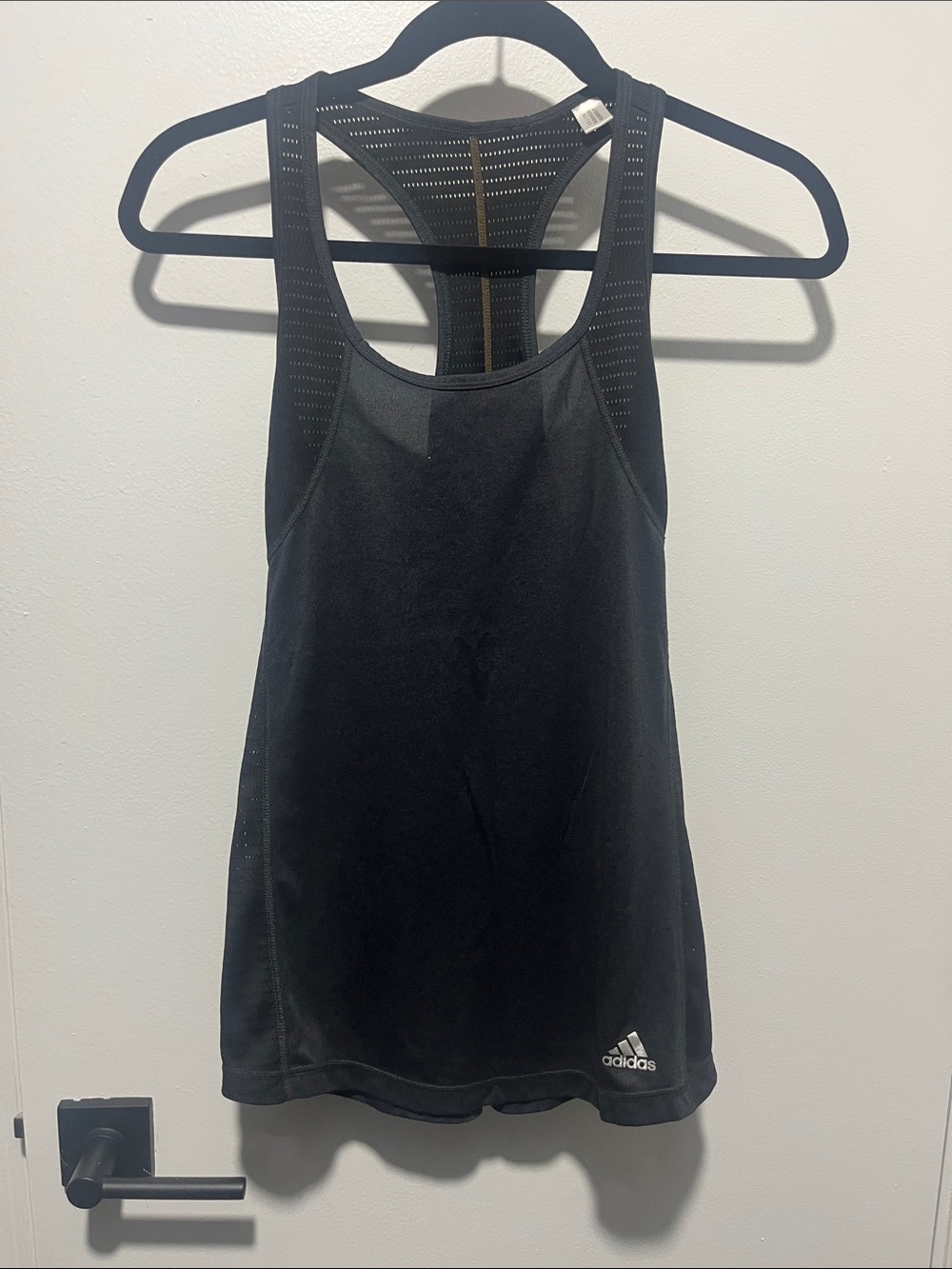 adidas Black Racerback Vented Performance Tank